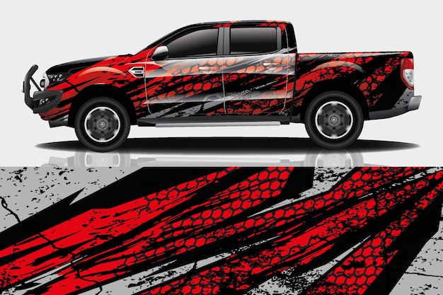 Truck auto sticker Wrap Design
