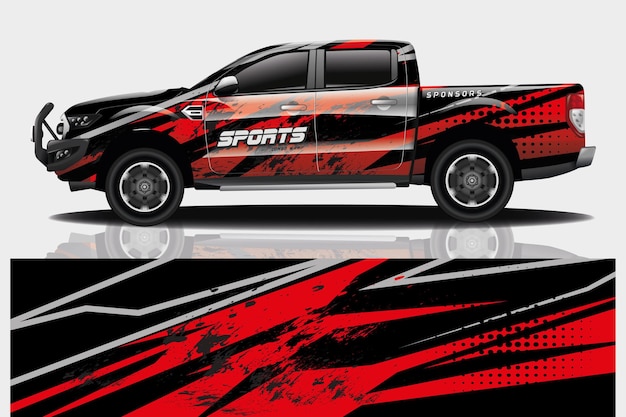 Truck auto sticker wrap ontwerp