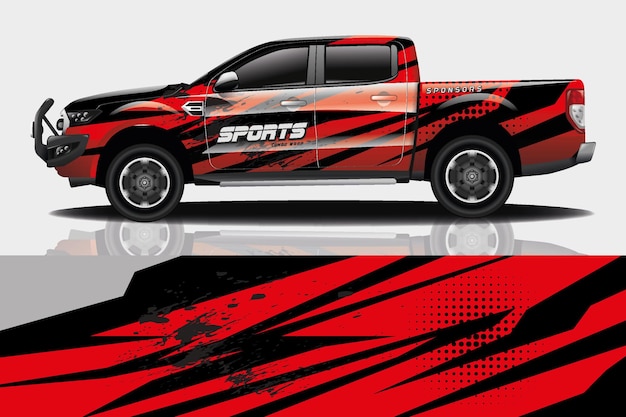Truck auto sticker wrap ontwerp