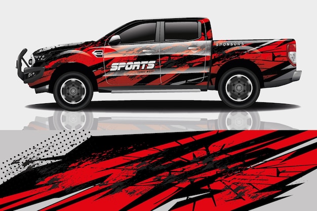 Truck auto sticker wrap ontwerp