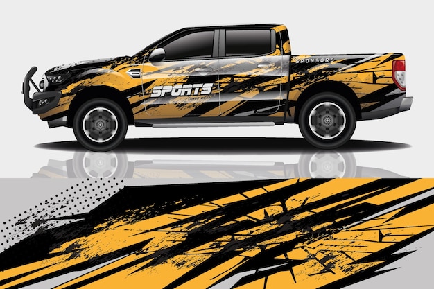 Truck auto sticker wrap ontwerp