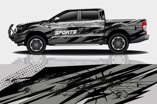 Truck auto sticker wrap ontwerp