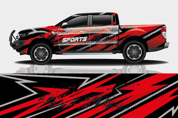 Truck auto sticker wrap ontwerp