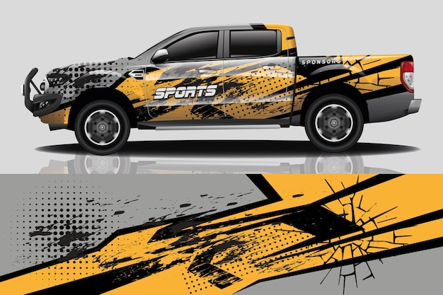 Truck auto sticker wrap ontwerp