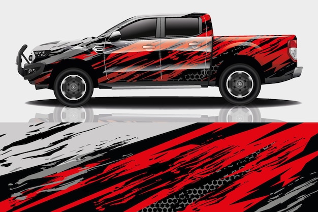 Truck auto sticker wrap ontwerp