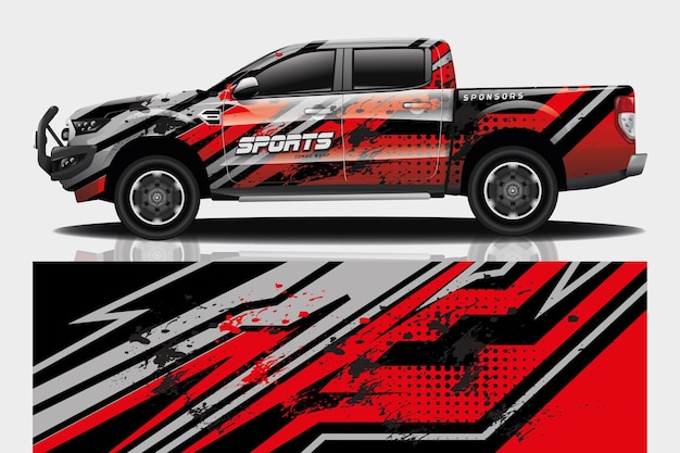 Truck auto sticker wrap