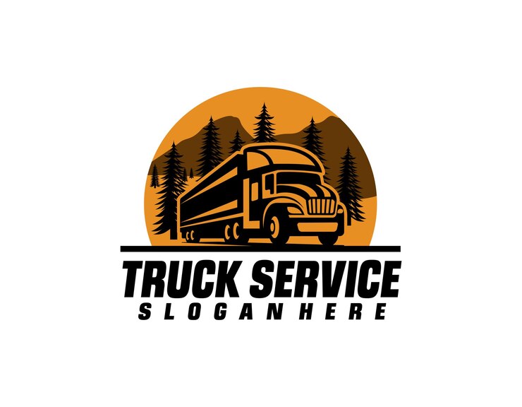 Truck badge logo template