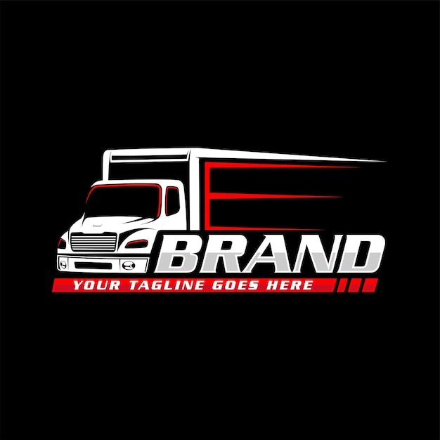 Truck box logo truck delivery logo