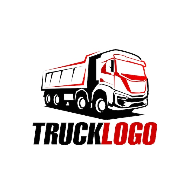 Truck bussines logo design template