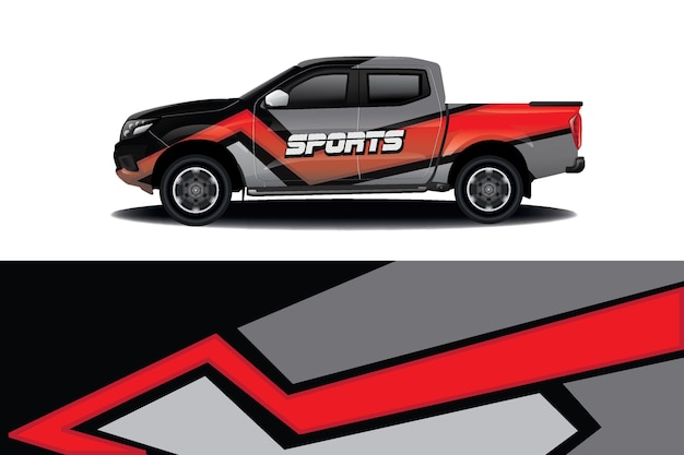 Truck Car Decal Wrap Design