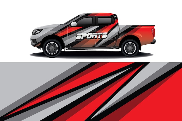 Truck Car Decal Wrap Design