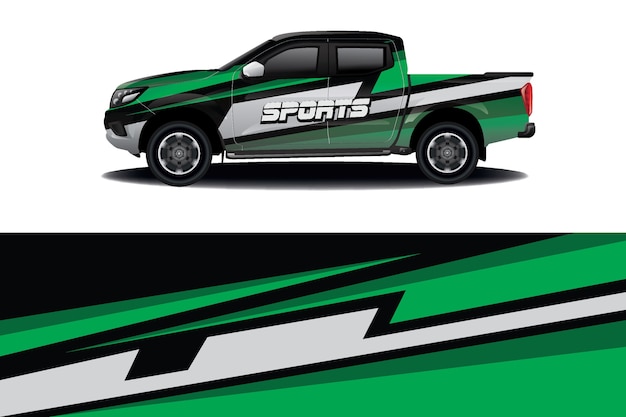 Truck car decal wrap design