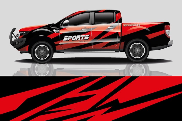 Truck Car Decal Wrap Design  