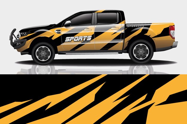 Truck Car Decal Wrap Design  