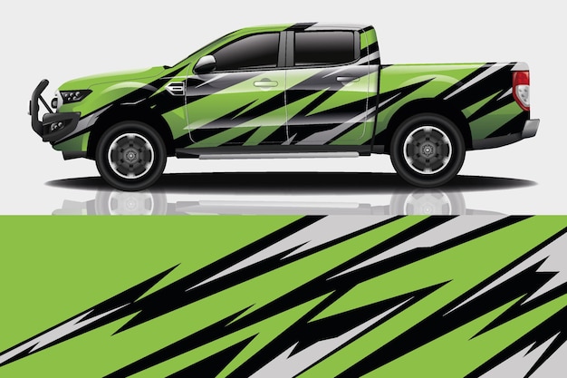 Camion car decal wrap design