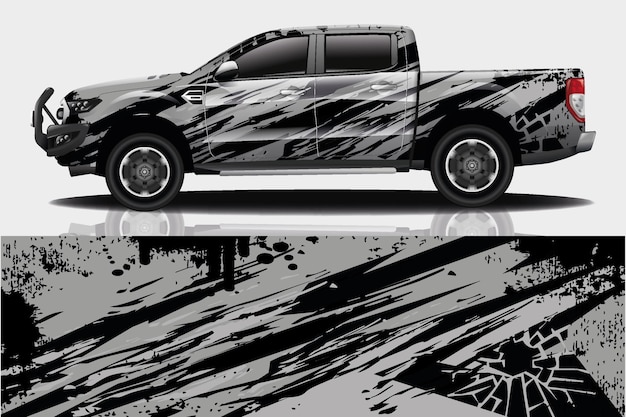 Truck Car Decal Wrap Design