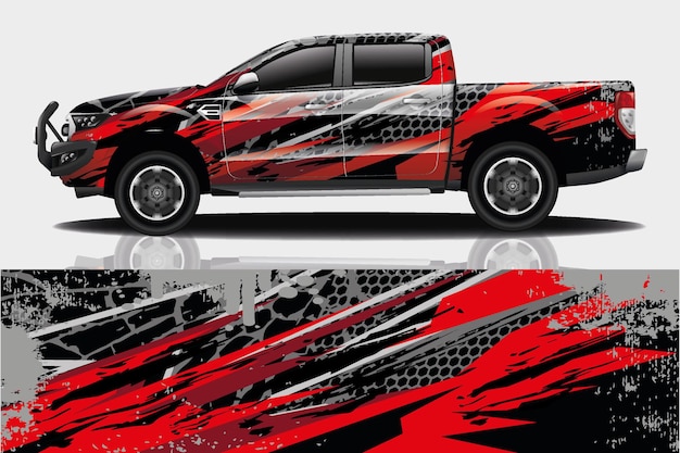 Truck Car Decal Wrap Design