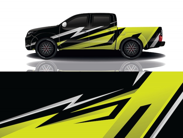 truck car decal wrap design