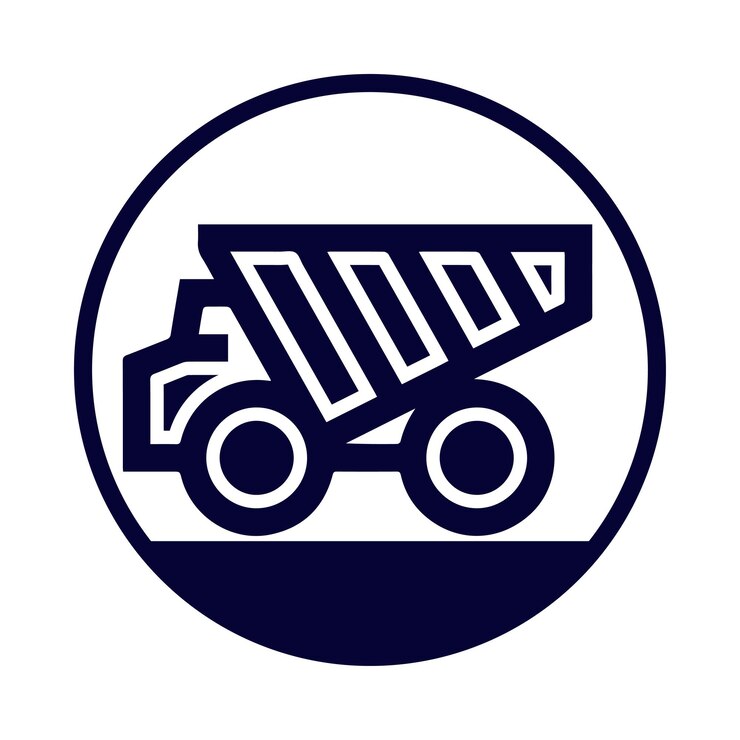 Truck car dumper high truck Hugh dumper icon