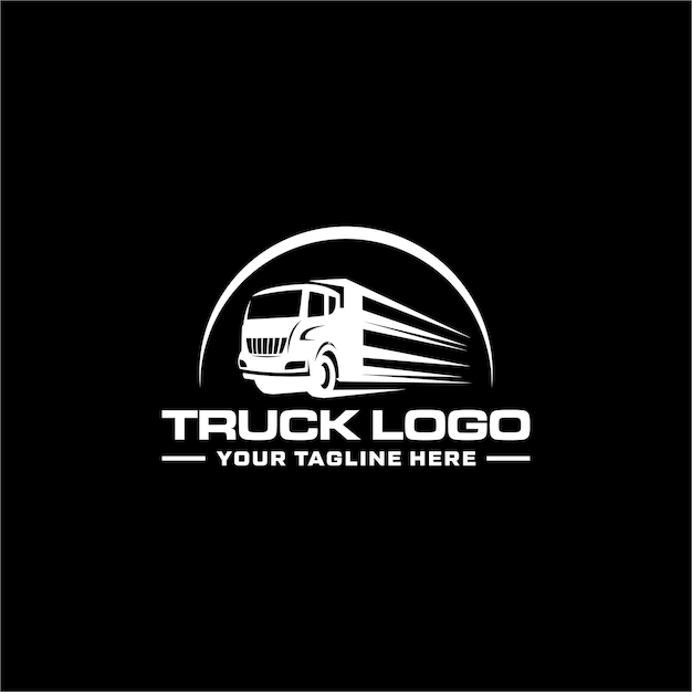 truck car logo sign design