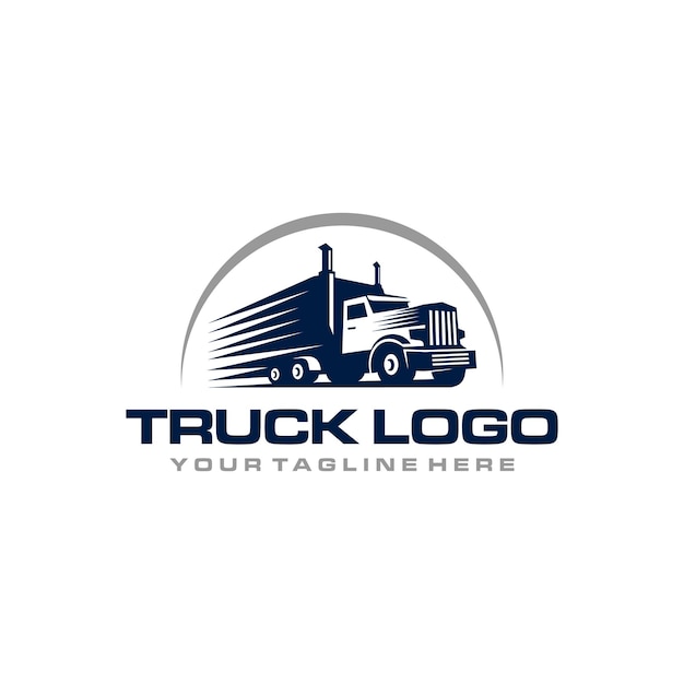 Vector truck car logo