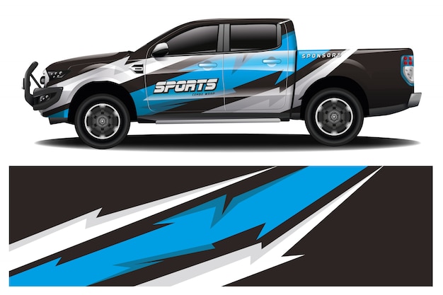 Truck car wrap design