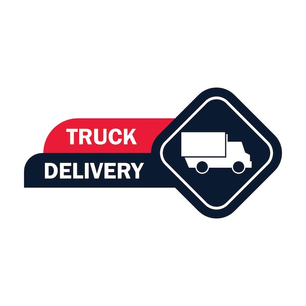 Vector truck delivery express icon vector illustration template design logo