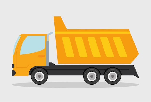 Truck design. transportation icon. flat illustration