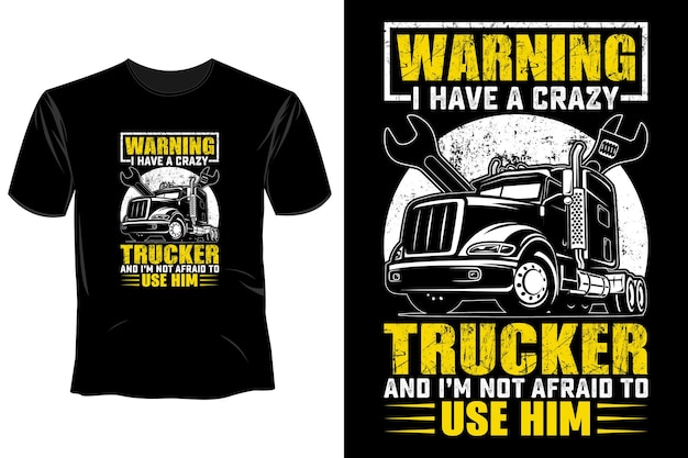 Truck Driver T Shirt Design