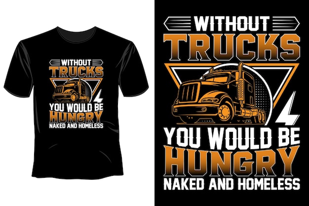 Truck Driver T Shirt Design