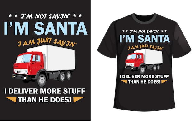 Вектор Дизайн футболки водителя грузовика.