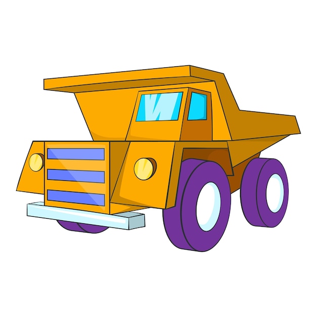 Truck icon Cartoon illustration of truck vector icon for web