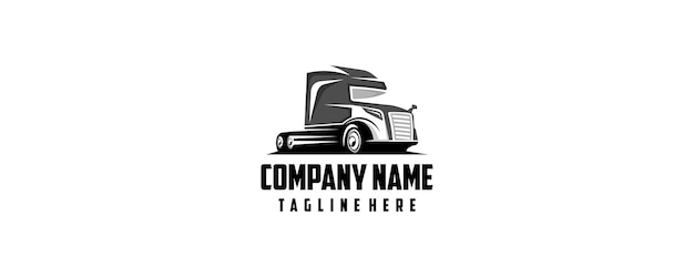 truck icon design template line art silhouette