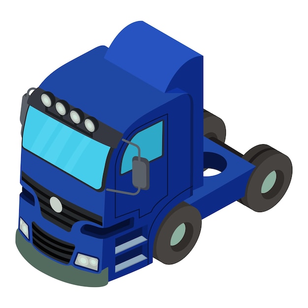 Vector truck icon isometric illustration of truck vector icon for web