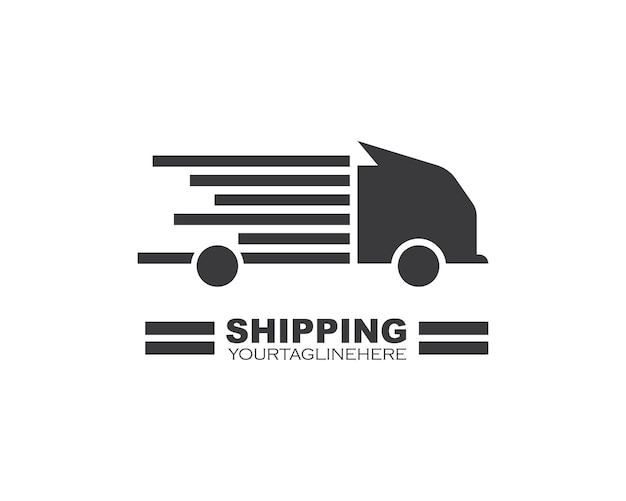 Truck icon logo vector illustration design