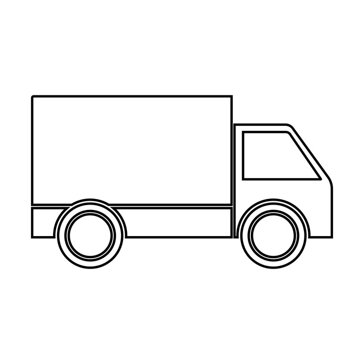 Truck icon vector