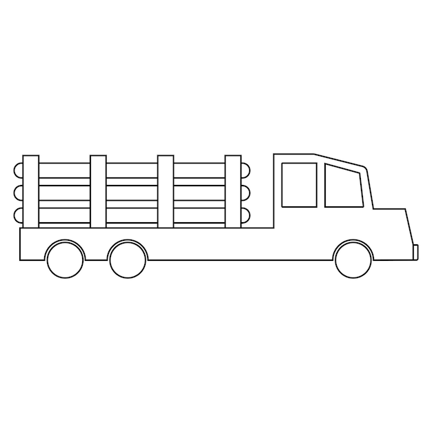 Truck icon vector