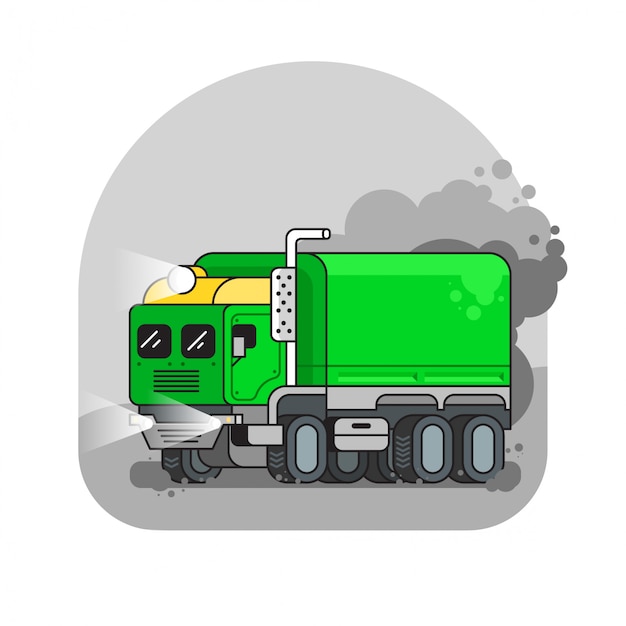 Vector truck illustration