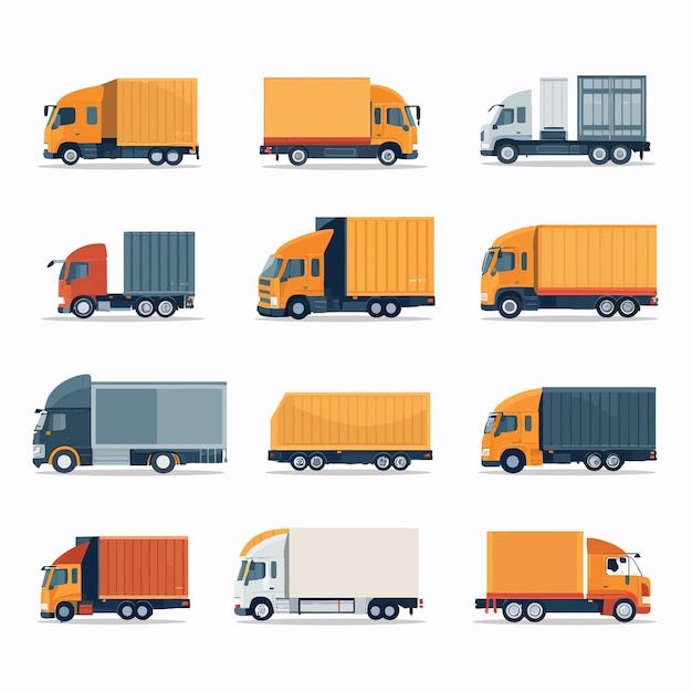 Vector truck illustrations