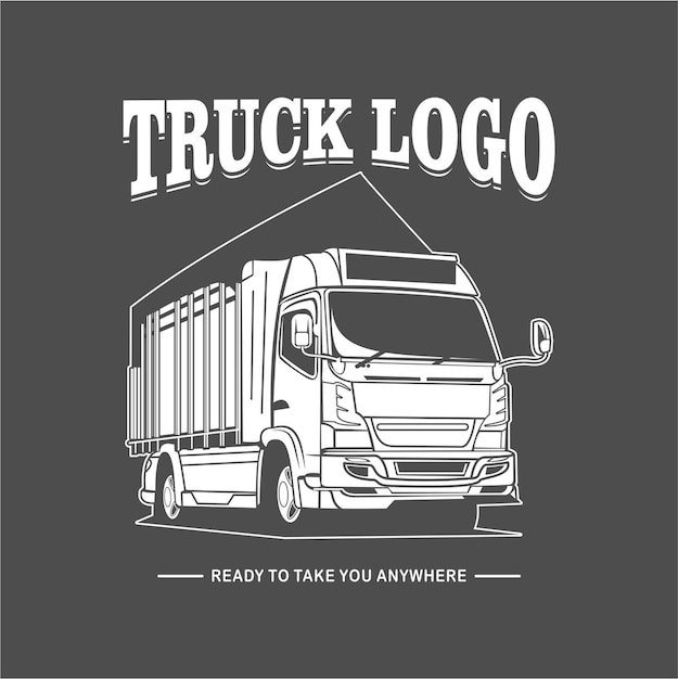 Vector truck logo 05