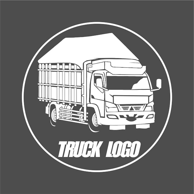 Vector truck logo 09