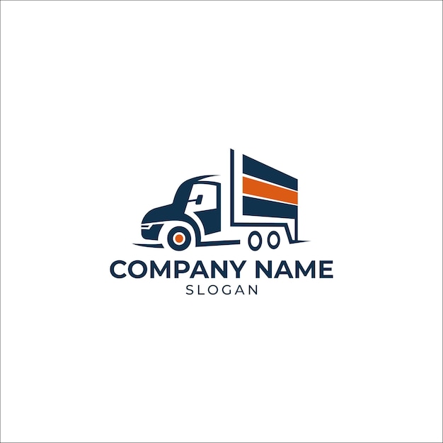 truck logo design template