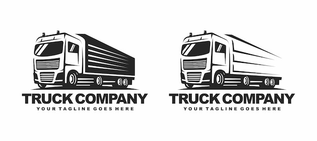 Illustrazione di vettore di progettazione di logo del camion