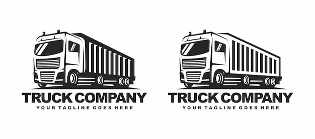 Truck logo design vector