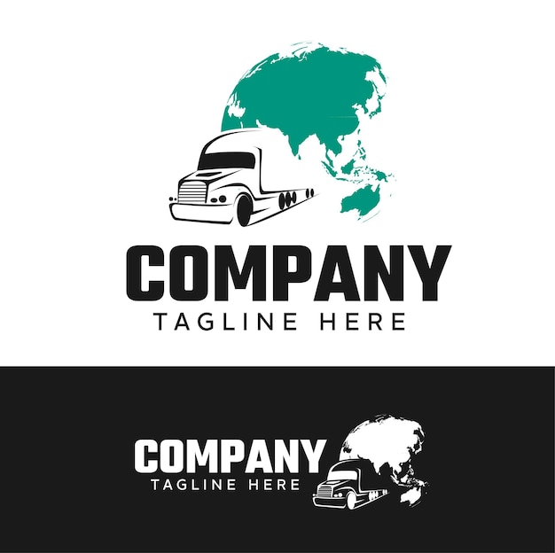 Vettore design del logo del camion