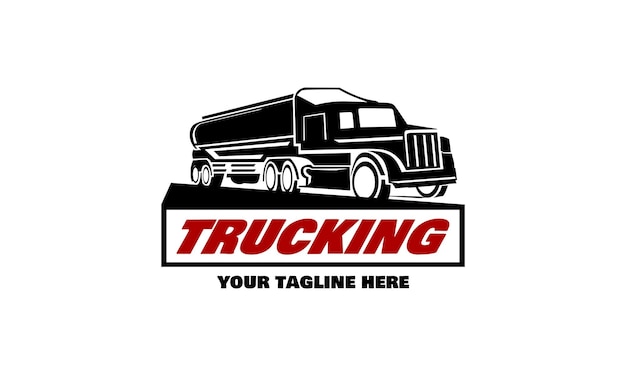 Дизайн логотипа грузовика шаблон векторного грузового логотипа доставка Логистический символ логотипа