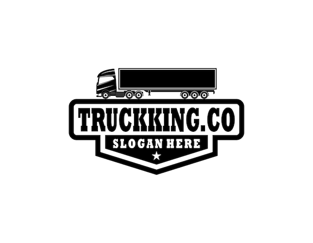 Vector truck logo ontwerp inspiratie