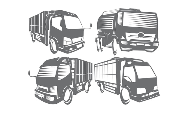 Truck logo set collections