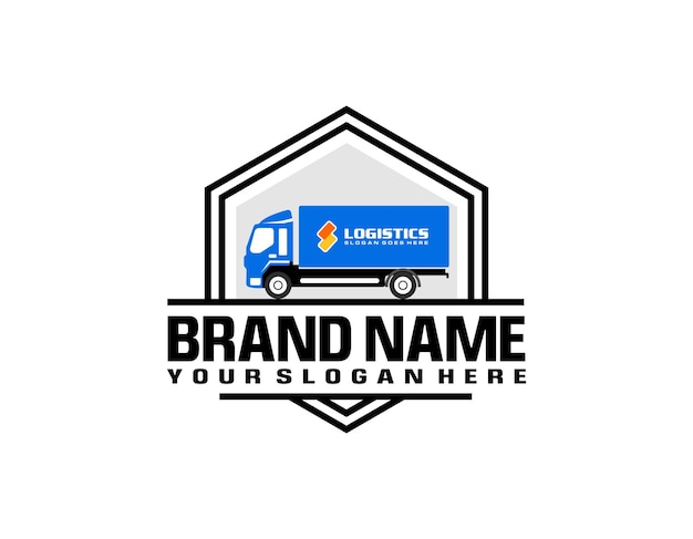 Vector truck logo template f09