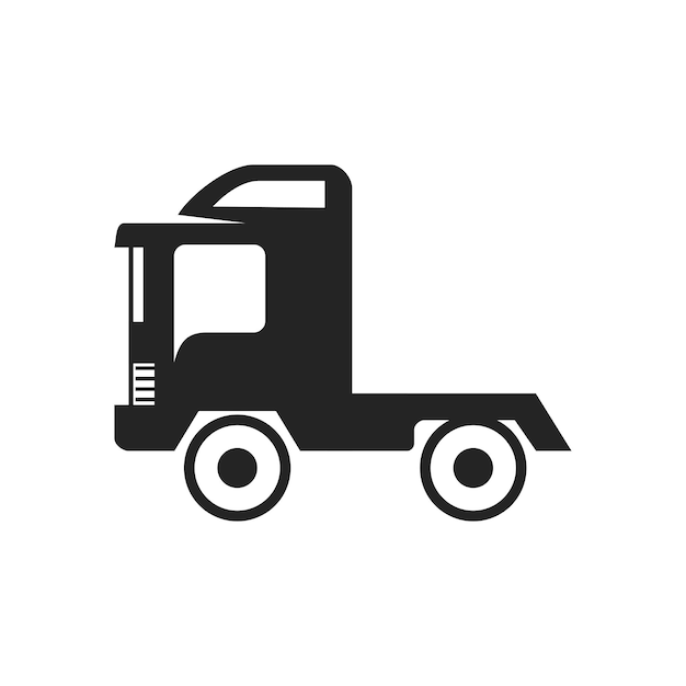 Шаблон логотипа грузовика изолированная иконка фирменного стиля абстрактная векторная графика